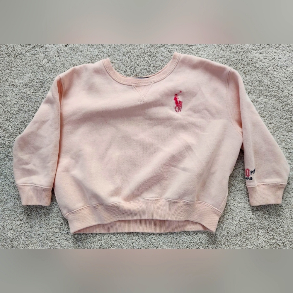 Girls Ralph Lauren Polo Pink Sweatshirt